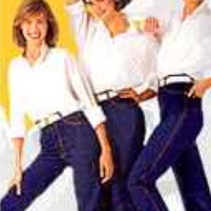 Gitano Women’s Vintage Ultra High Rise Relax Fit Tapered Leg Denim Jean Size 10